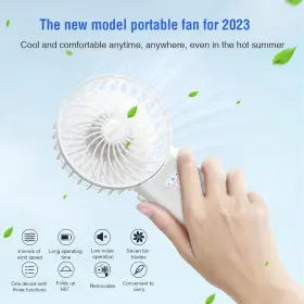 Uskt261-49-0261 Bluecool Psecici Handheld Fan Mini Portable With Lanyard 4 Speeds Level Personal #2