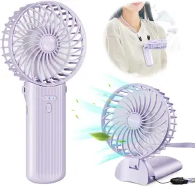 Uskt261-49-0261 Bluecool Psecici Handheld Fan Mini Portable With Lanyard 4 Speeds Level Personal