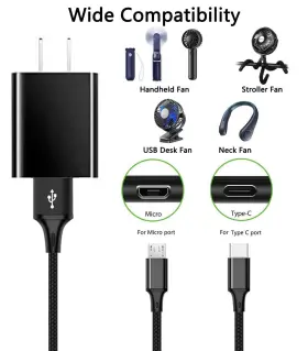 Boda 050921345645 Stroller Fan Charger Usb Ac Adapter Cord For Popular Brands #2