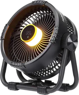 Ef001-bk-lyty22 Bougerv Portable Fan 20000mah Rechargeable Travel Outdoor Camping 4 Speeds