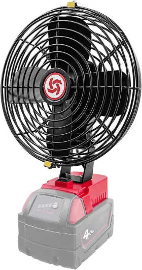 Bpopo 313087677691 Portable Cordless Fan Compatible With Milwaukee M18 18v Battery Battery-powered