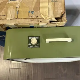53209 Bradford Fan 53298 Vintage 1950s Box Avacado Green With 3 16.5 Inch Aluminum Blades #3