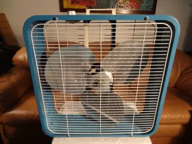 Wtg-53405 Bradford Fan Vintage 1950s Box Robin Egg Blue With 16.5 Inch Aluminum Blades