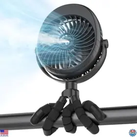 Ml-f002a Brand Comlife Ultimate Misting Baby Stroller Fan - 4000mah 270 Pivot 15h Cool 50ml Sprayer