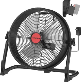 Branded 313056430463 12 Inch Battery Operated Floor Fan For Milwaukee M18 18v Portable With