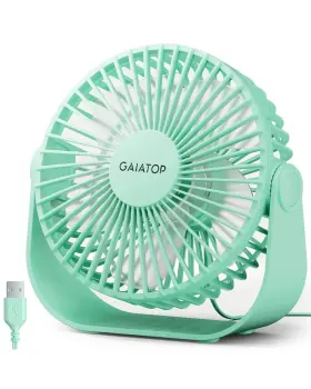Branded 6832fdfbf58a0116c8e16efd Usb Desk Fan 3 Speeds Strong Airflow 5.5 Inch Portable 90 Rotate Quiet Cooling