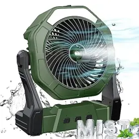 Branded 727309188856 Portable Misting Fan Outdoor Fans For Patios With Water Mist 10000mah