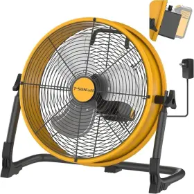 Branded 744759033536 12 Inch Battery Operated Floor Fan For Dewalt 20v Max Portable With Ac