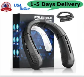 86524 Branded Bladeless Neck Fan 5200mah Personal Portable - Air Conditioner New 2024