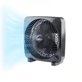 Cz9bbk Branded 9 Inch Black Box Fan With 3-speed Front Control Free Shipping New