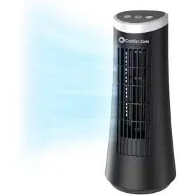 Mtrnf2302-blk Branded Comfort Zone Oscillating Desktop Tower Fan 12 In Electronic Touch Switches