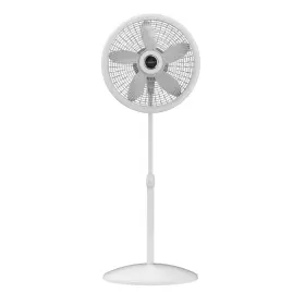 1646 Branded New 16 Inch 3-speed Oscillating Remote Controlled Pedestal Fan White