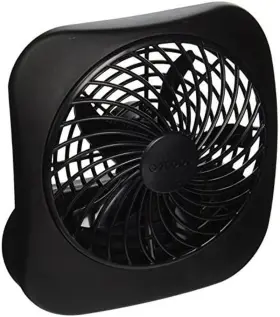 Fd0500400o006amb Branded01 Treva 5 Inch Battery Powered Fan Portable Desk 2 Cooling Speeds With Compact #2