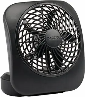 Fd0500400o006amb Branded01 Treva 5 Inch Battery Powered Fan Portable Desk 2 Cooling Speeds With Compact