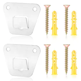 Bzvwwde1 Bremorou 657269 1 2 Pcs Ceiling Fan Mounting Bracket Wall Mount 7.5 6 Cm Silver