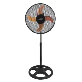 F-12smbk-u-c Brentwood 3 Speed Whisper Quiet Oscillating Adjustable Stand Fan For Parts