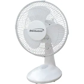 F9dw Brentwood Kool Zone 9 Inch Oscillating Desk Fan One Size White