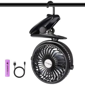 4335397937 Brigenius Battery Operated Stroller Fan Portable Clip On Mini Desk With 2600mah Re