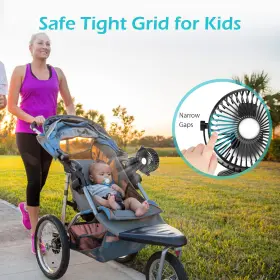 Sky-yf-xfs01 Brigenius Battery Operated Clip On Stroller Fan Portable Mini Desk Rechargeable Usb #3