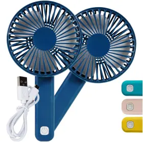 6123018 Bright Eyes Handheld Fan With Pivoting Adjustable Handle 2 Pack Pink