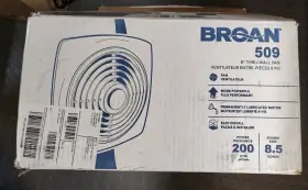 Broan 026715022892 509 Through-the-wall Ventilation Fan