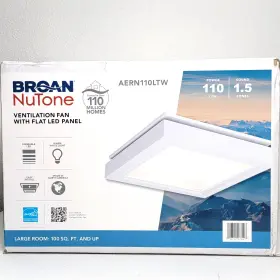 Aern110ltw Broan-nutone Roomside Series Decorative White Trim 110 Cfm Exhaust Fan