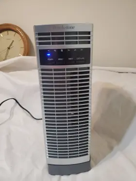 Sku639559 Brookstone Minimax Tower Fan Grey Model