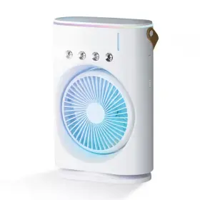 Bullseye 445012620656 Misting Fan 130 Cfm 3 Speed Portable Evaporative Air Cooler For 100 Sq. Ft