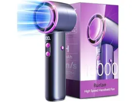 Burlan 198168839669 Handheld Fan Rechargeable Black X3-black