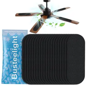 Str-001 Busteelight 20 Pcs Ceiling Fan Filters For Blades Air Purifier Pads With Coconut Ca