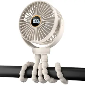 Byom25bge01 Buywoo Portable Stroller Mini Fan Small Rechargeable Personal Travel Essential