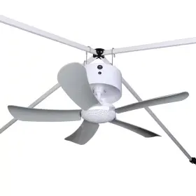 Canopy Breeze 744110283884 Ceiling Fan 31 Inch W Portable Canopies Remote 6-hour Run Time White