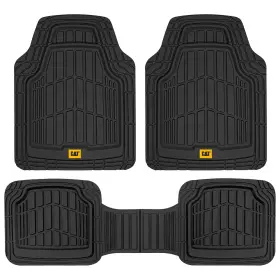 Camt-1003-bk Cat Toughride Heavy-duty 3 Piece Rubber All Season Floor Mats For C