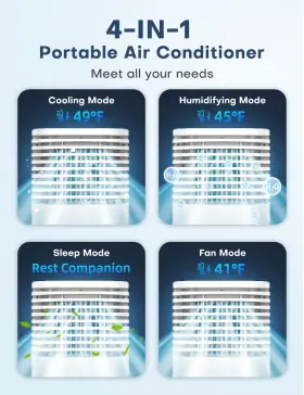 Censtech 703052257742 4-in-1 Portable Air Conditioners Evaporative Cooler With 4 Modes & #2