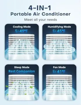 Censtech 703052260858 4-in-1 Portable Air Conditioners Evaporative Cooler With 4 Modes & #2