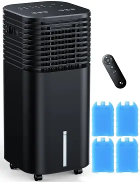 Censtech 731029233642 4-in-1 Portable Air Conditioners Evaporative Cooler With 4 Modes And Jet Black