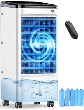 Censtech 731029248677 Windowless Air Conditioner With 5 Ice Packs 3 Modes Speeds Swamp Cooler A