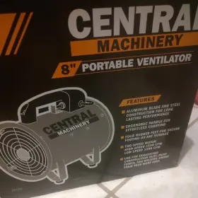 Central Machinery 193175457622 8 Inch Portable Ventilator