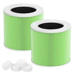 Hy1800 Cfkreya 2-pack Replacement Filters For Honeyuan/morento/loytio Air Purifiers