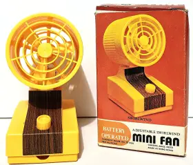 6789b Chadwick - Miller Inc Retro Co. 1980 Adjustable Swirlwind Mini Fan In Original Box