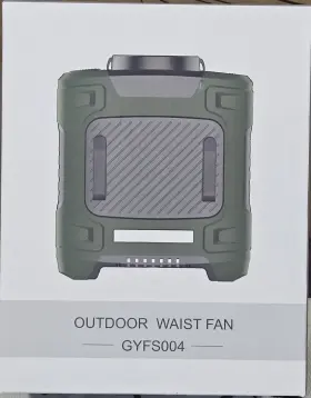 12644 Charmpㅤ 735626321665 Waist Fan Clip-on - Portable Cooling With 10000mah Battery G8