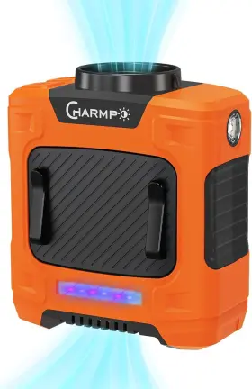 Gyfs003o Charmp Waist Fan - Portable Neck With 10000mah Battery One Size Bright Orange