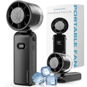 Cheasewole 717298189224 2025 Upgraded Handheld Portable Fan Ice Cooling High Speed Rechargeable 5