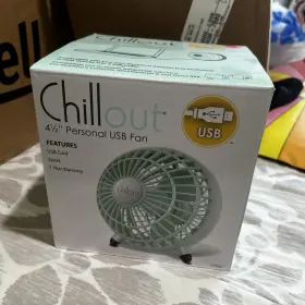 Gf2m1 Chillout 4.5 In Usb Powered Quiet Operation Table/desk Fan Mint Green