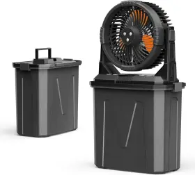 Trimist9l Cingalook Portable Misting Fan With 9l Tank And 20 000mah Battery - 3-speed Mini Black