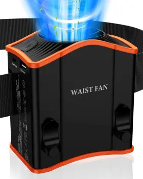 Fl-212 Cinlog Upgraded Portable Waist Fan Strong Wind Clip With 12000mah