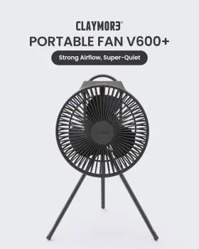 Claymore 809605000888 Portable Fan V600 Warm Gray - With Airflow For Outdoors Use & #2