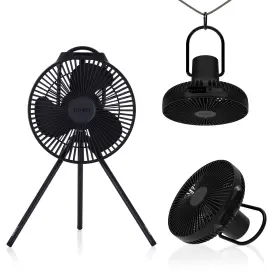 Claymore 809605000925 V1040 Fan Black - Premium Rechargeable Portable Air Circulator. Powerful Q