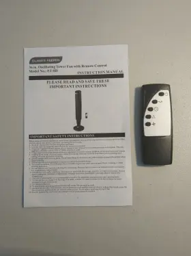 Fz-8d Climate Keeper Remote And Manual For 36 In Oscillating Tower Fan