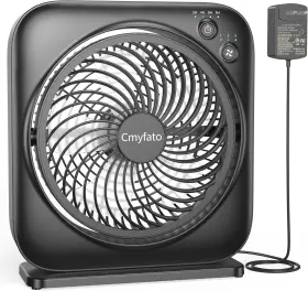 Tf02 Cmyfato Window Fan Small Box With 3 Powerful Speed And 4 Timer Setting 12 Inch
